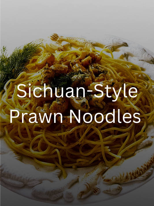Sichuan-Style Prawns With Rice Noodles